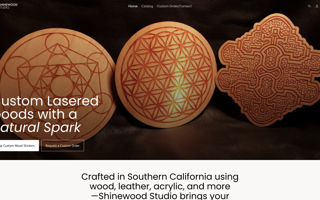 E-Commerce Website for Shine Wood Studio