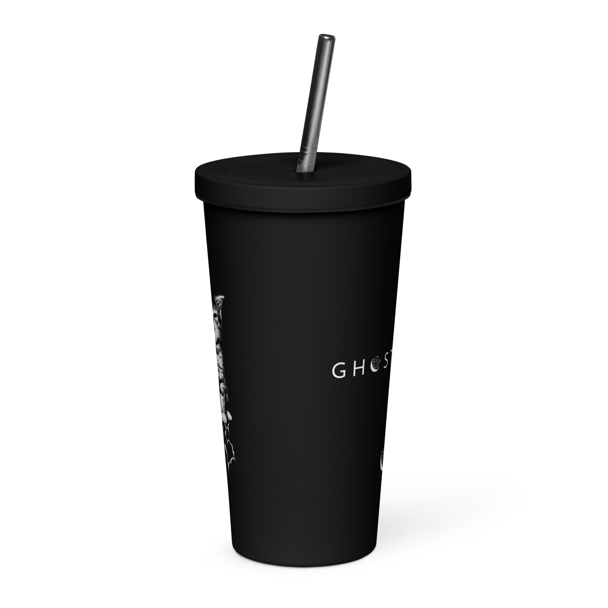 Ghostpipes X Tycho Creative /// Sirens Amgry Krimten Stainless Steel Insulated Tumbler with Straw - Image 3