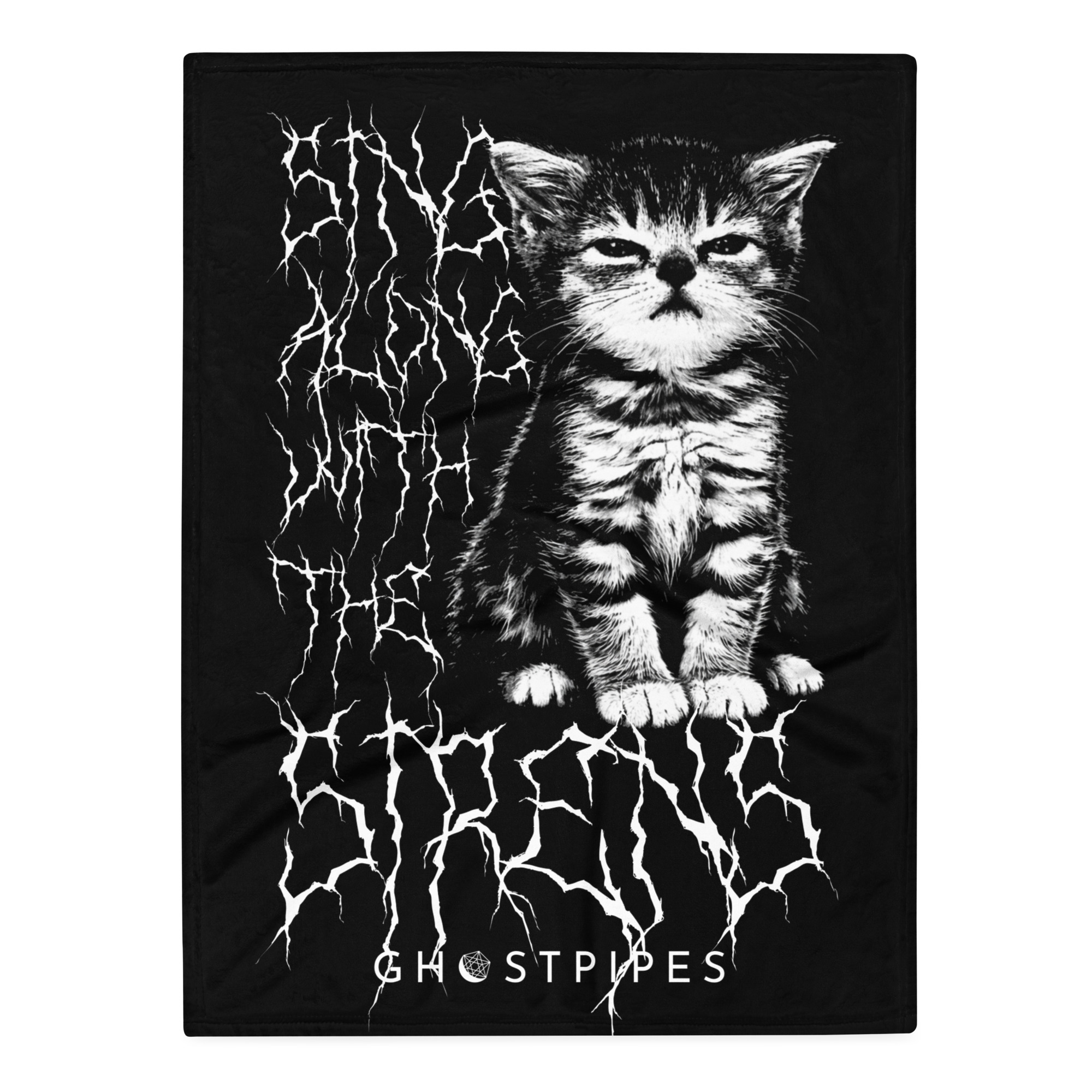 Ghostpipes /// Sirens Amgry Krimten Throw Blanket